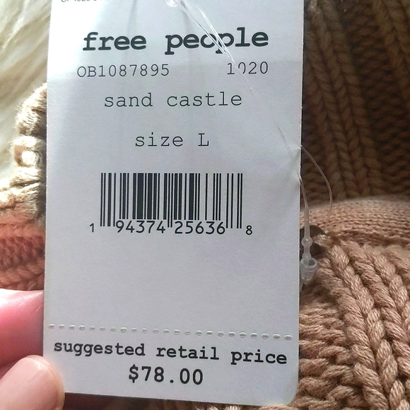 New w/ tags Free People slouchy cozy mock turtleneck - Picture 3 of 3